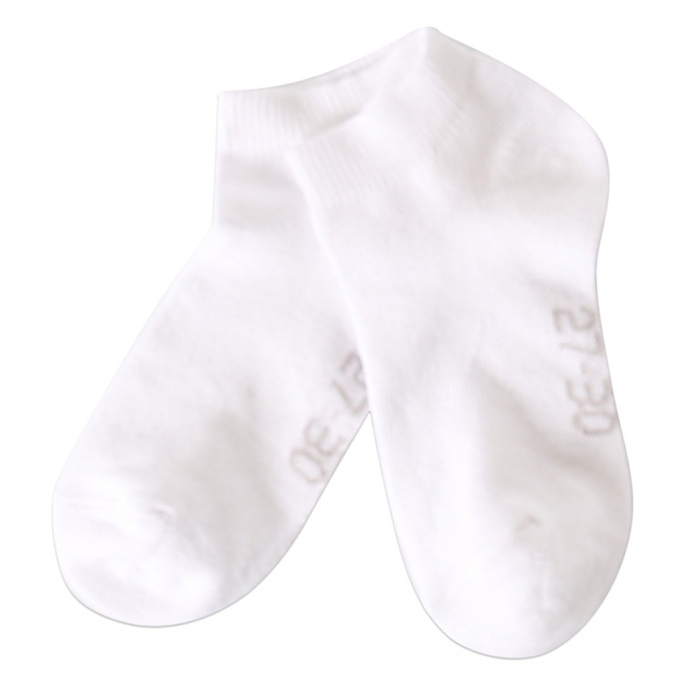 Hvide basis ankelstrømper