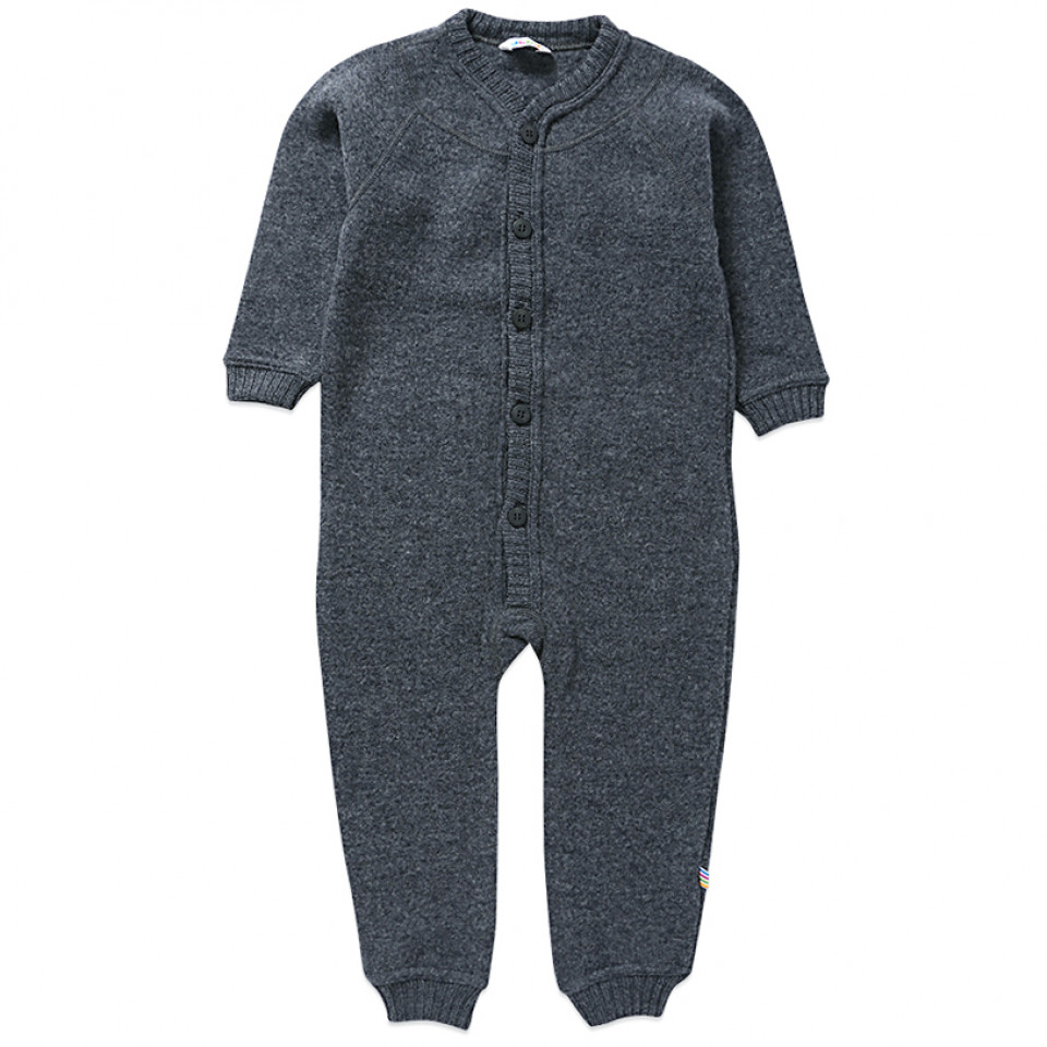 Grå vinteruld heldragt