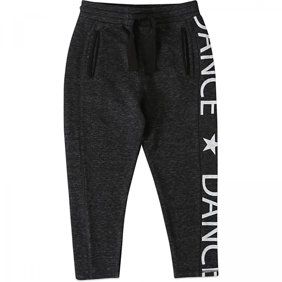 Sort melerede sweatpants