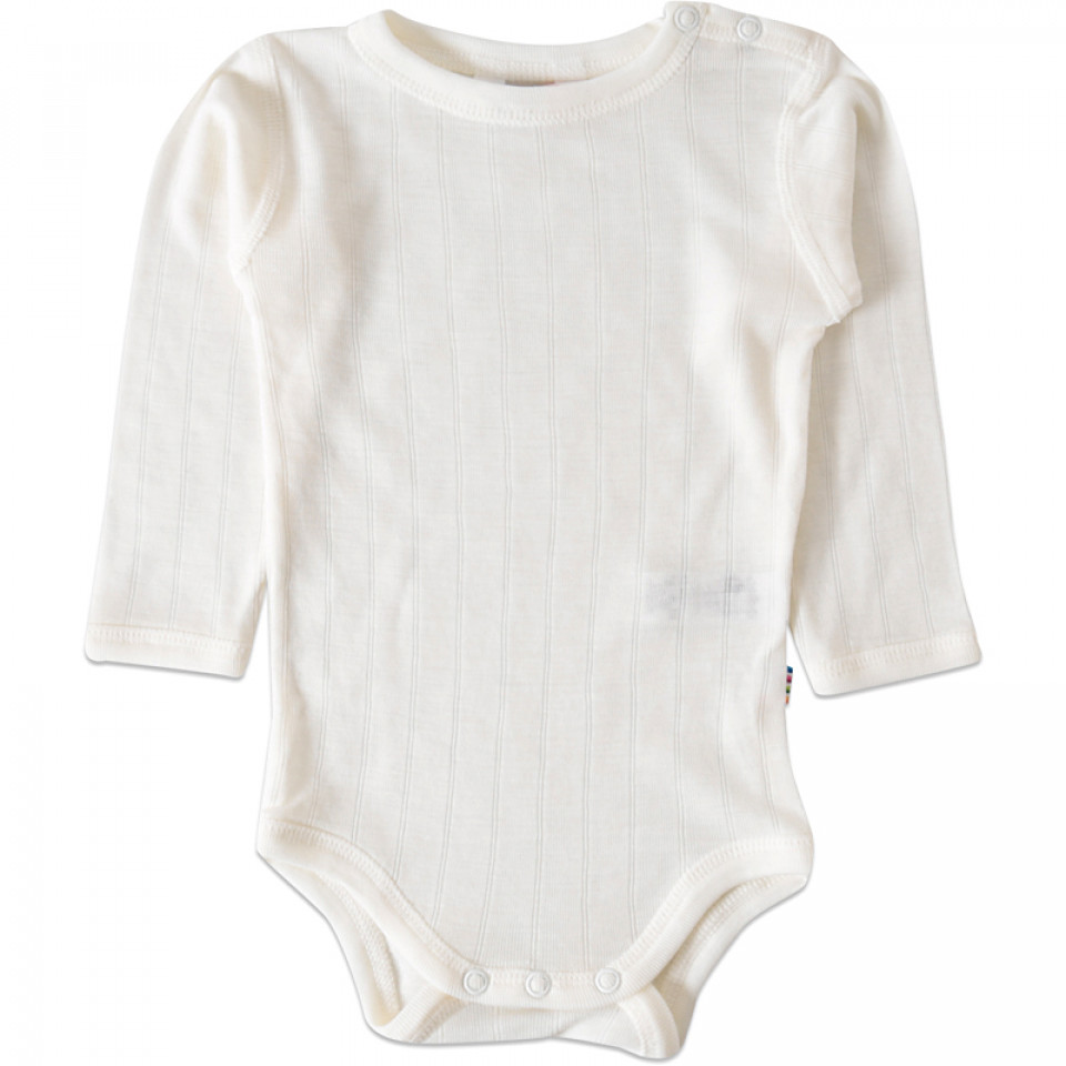 Offwhite uld/silke body