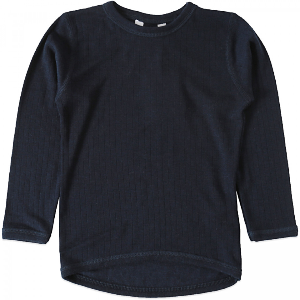Navy uld bluse