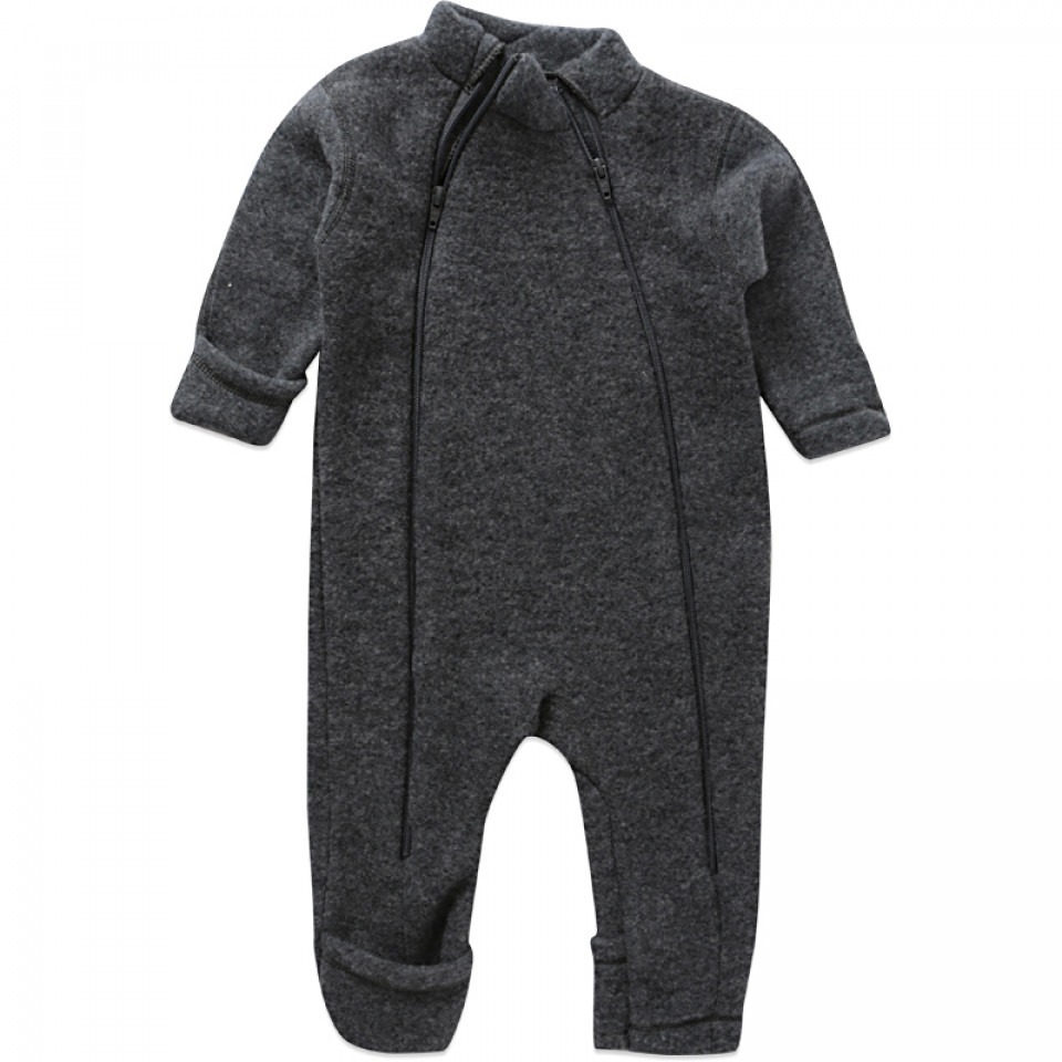 Grå vinteruld heldragt