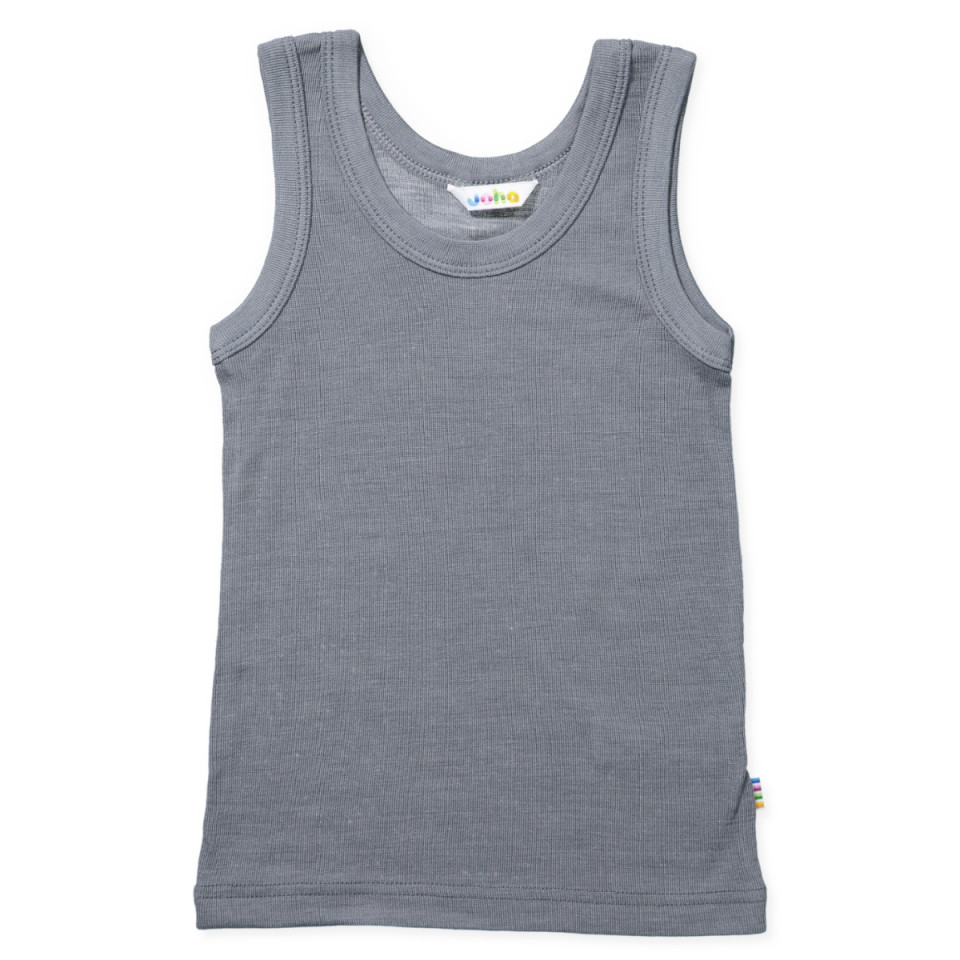 Grå uld/silke undertrøje