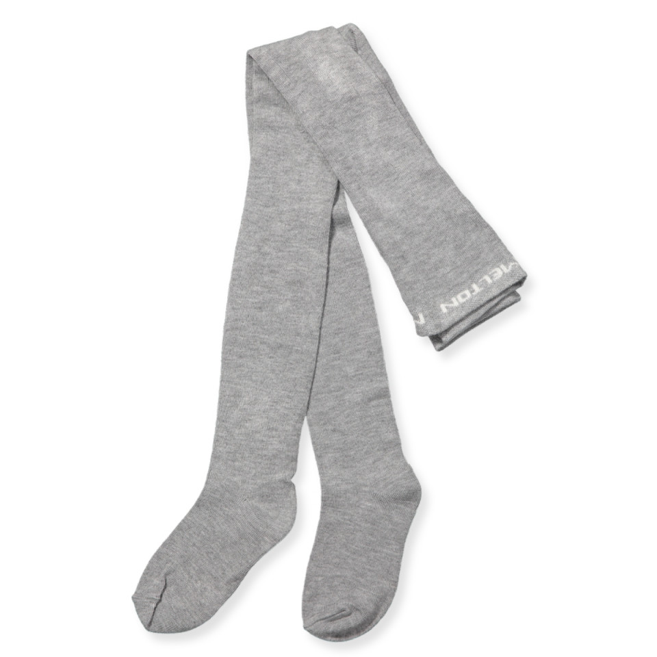 Grå melange bambus strømpebukser