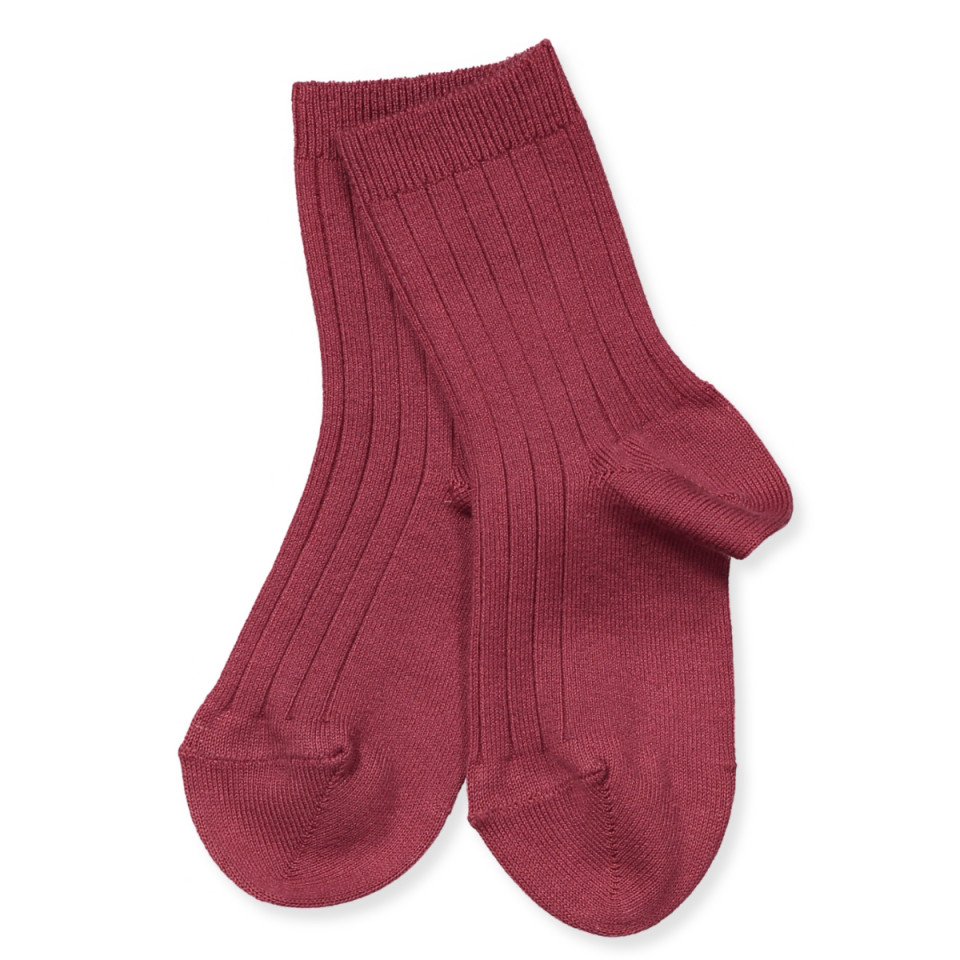 Granate rib strømper