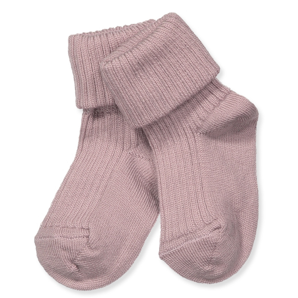 Woodrose uld babystrømper