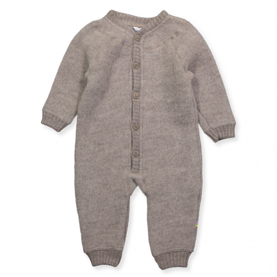 Beige uld fleece heldragt 