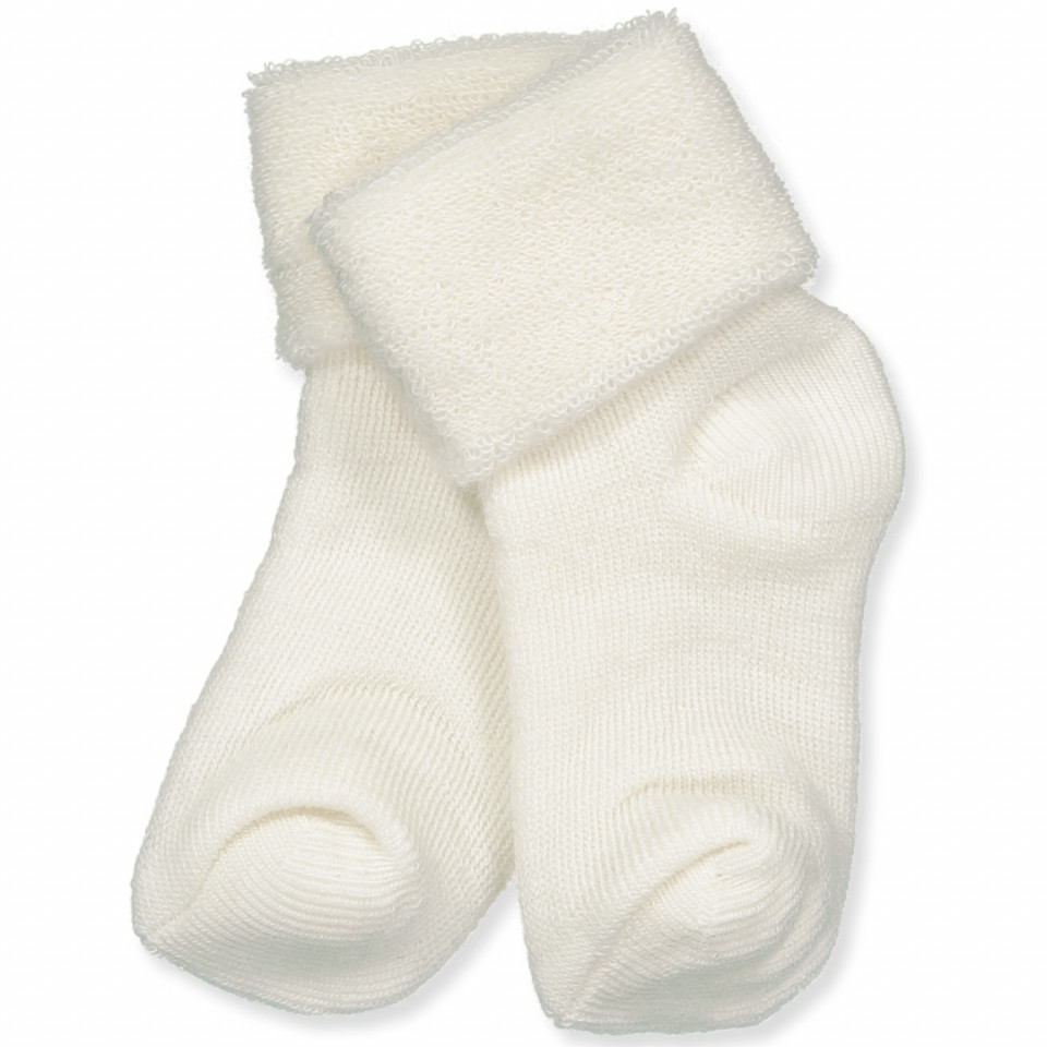 Snow white baby uldstrømper