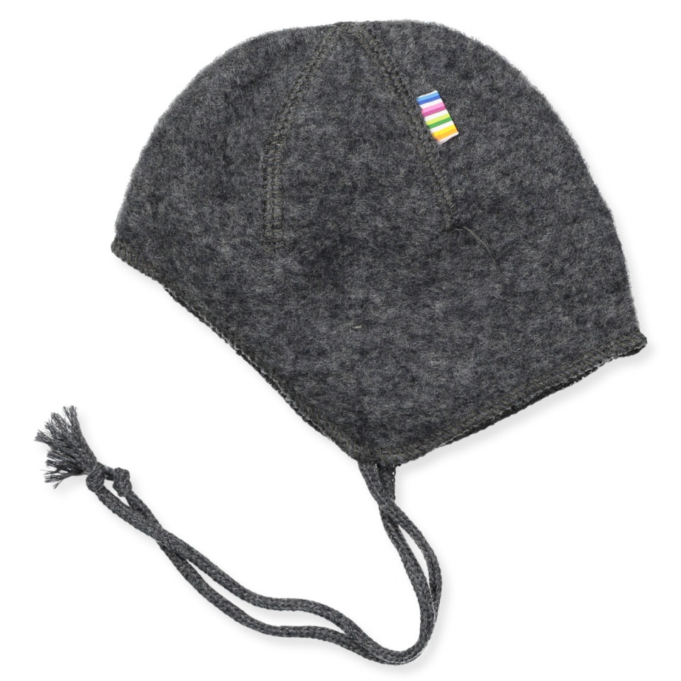 Grå uld fleece babyhue