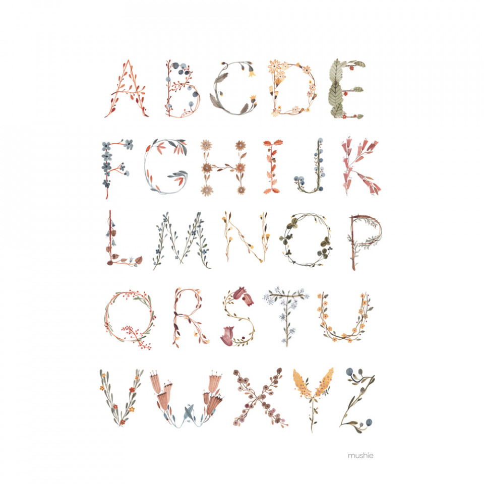 Plakat - Alfabet 50x70 cm