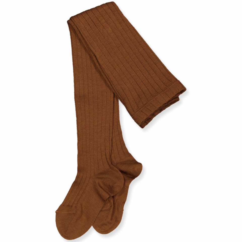 Terracota uld strømpebukser