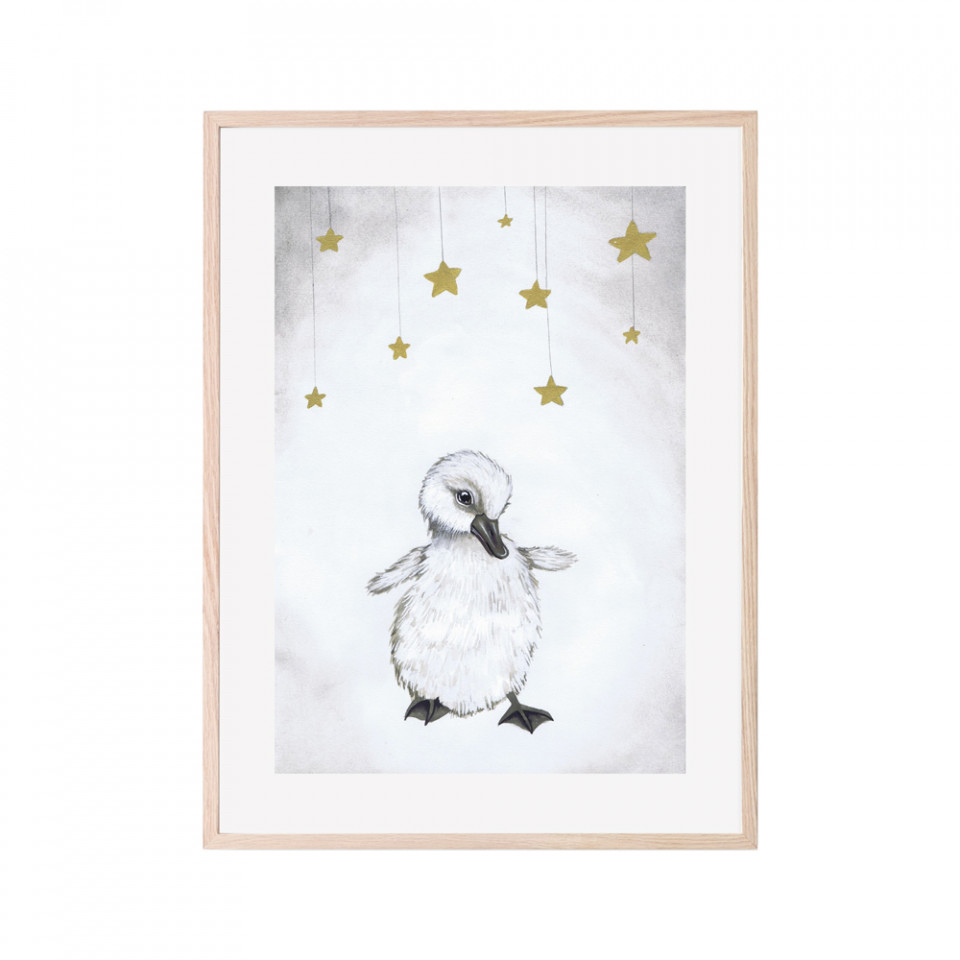 The beautiful duckling plakat 30x40 cm