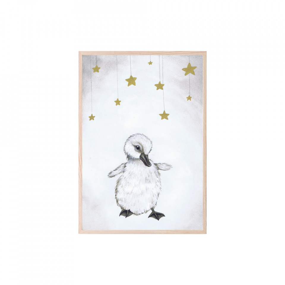 The beautiful duckling plakat 21x30 cm