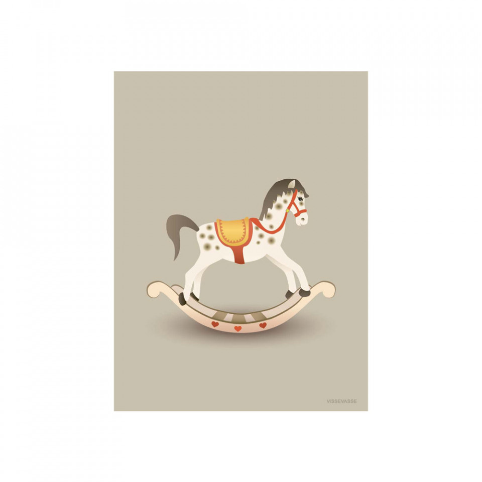 Rocking horse sandy brown kort