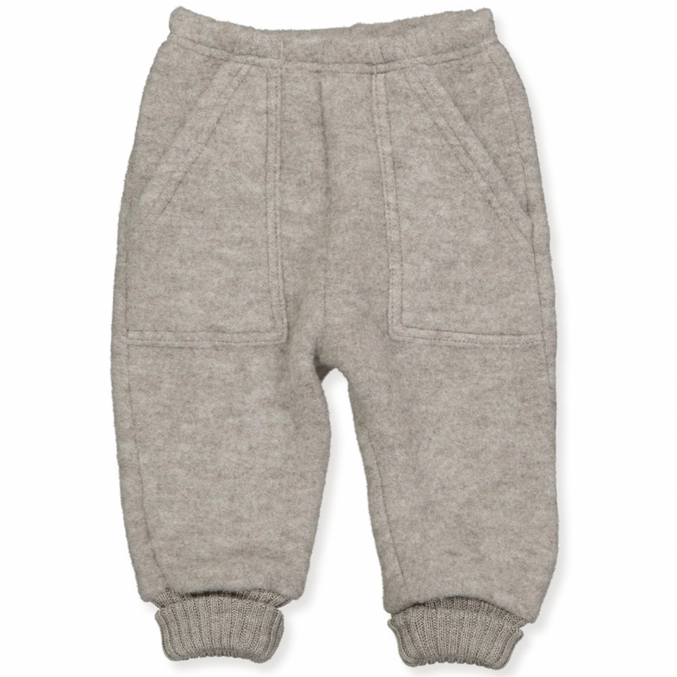 Camel uld fleece bukser