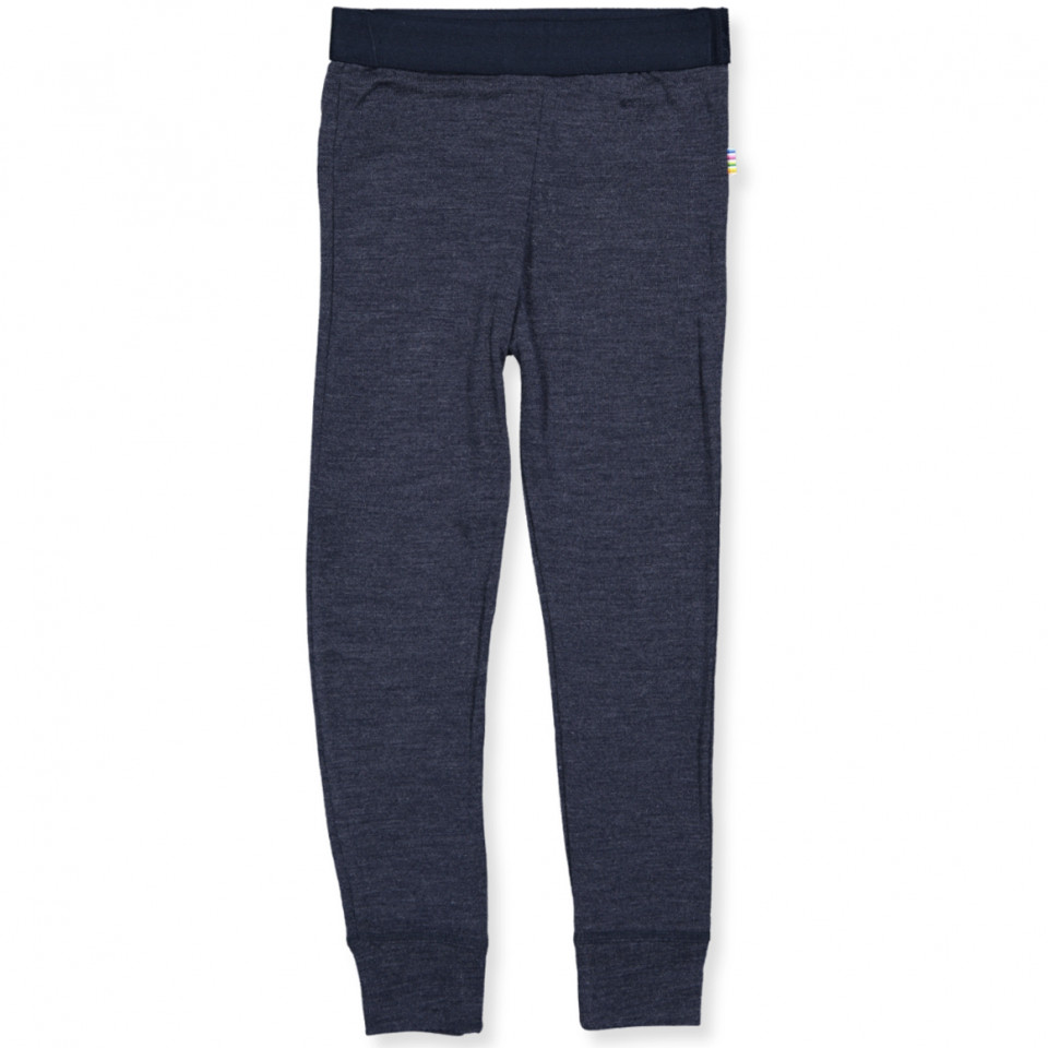 Navy uld/silke leggings