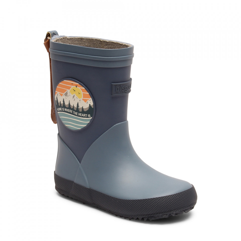 Blå gummistøvler