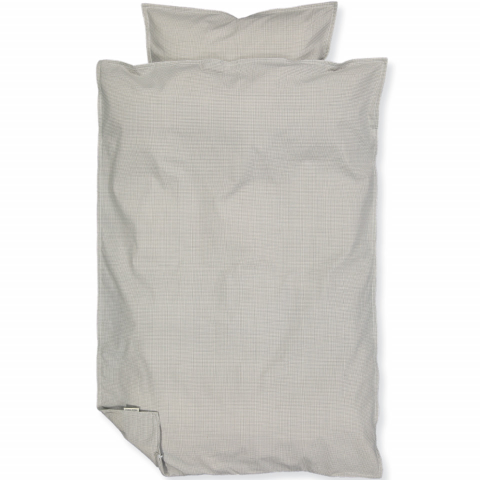 Organic Checkered grey sengetøj