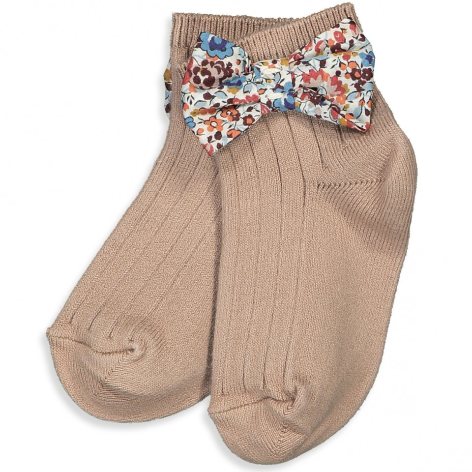 Béatrice strømper med Liberty sløjfe