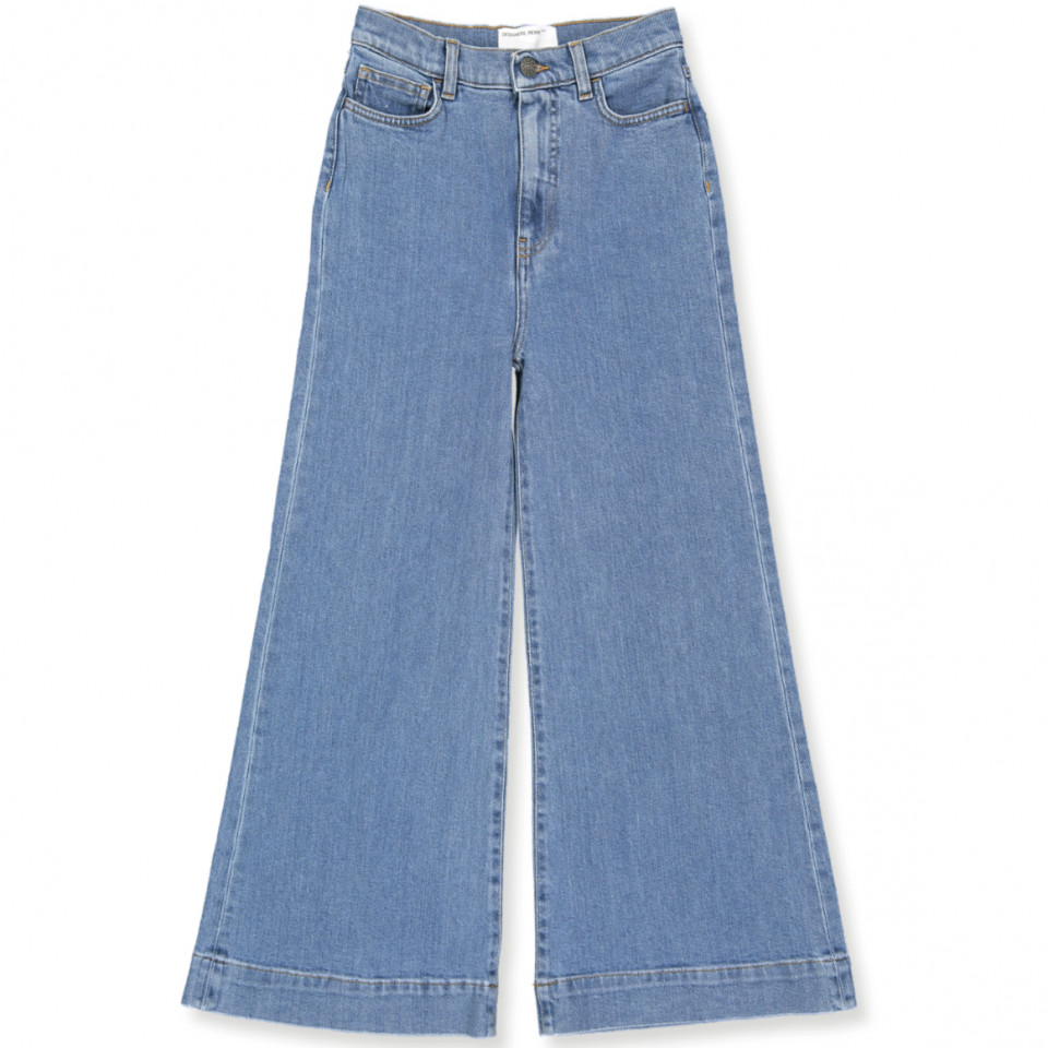 Organic Bellis blue wide jeans