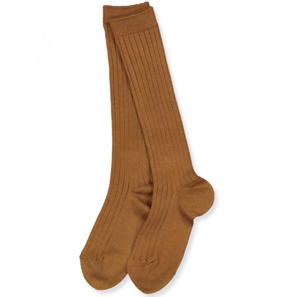 Toffee rib knæstrømper