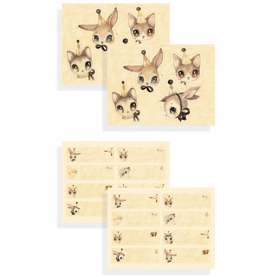 Paper friends party kit