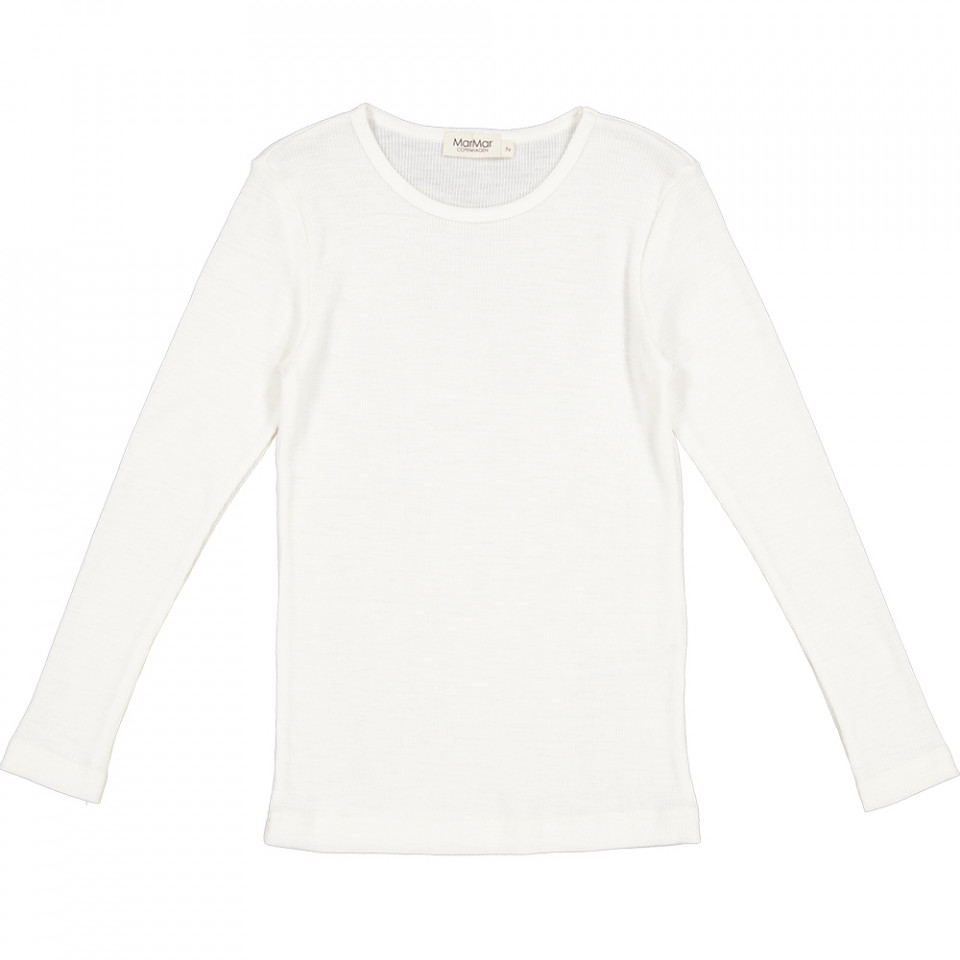 Natural uld rib bluse