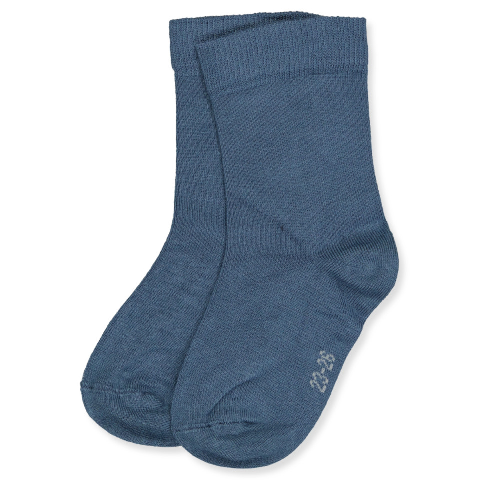 Blå bambus strømper