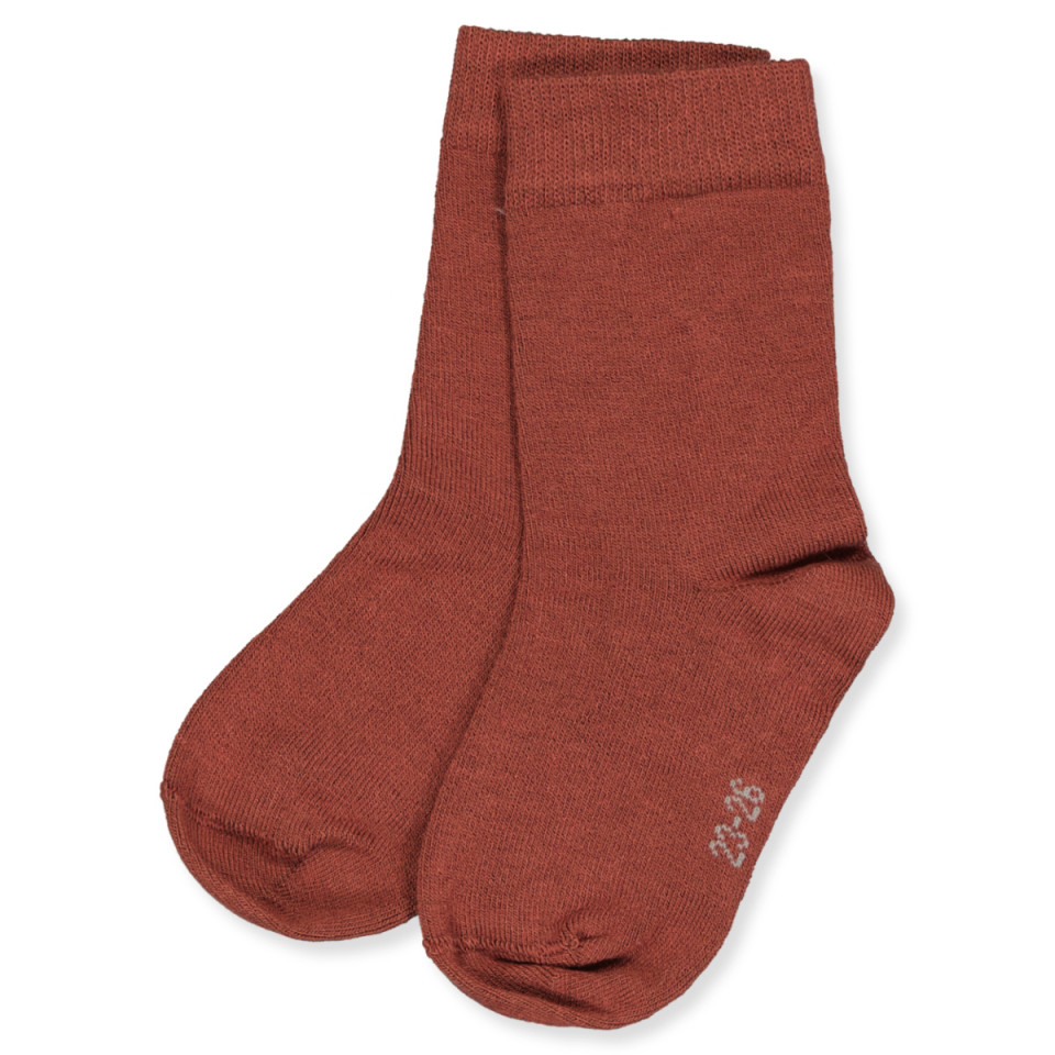 Røde bambus strømper