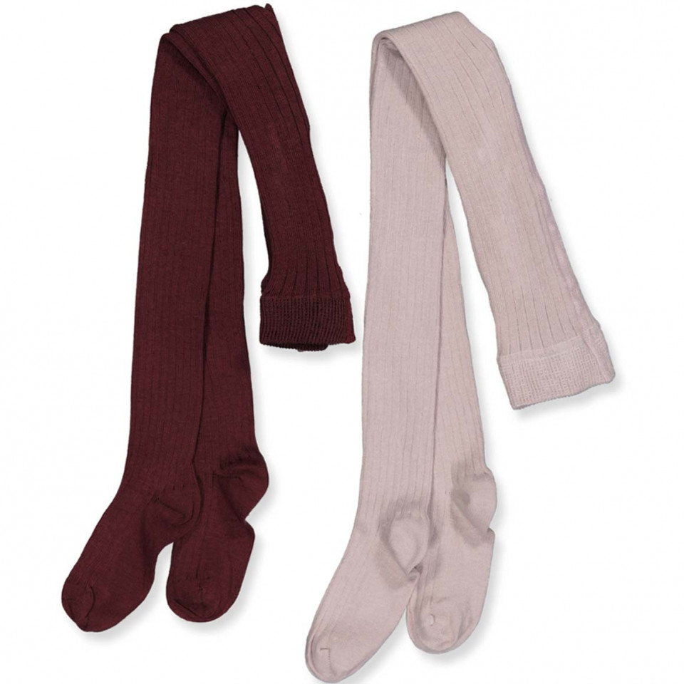 2 pak rib strømpebukser