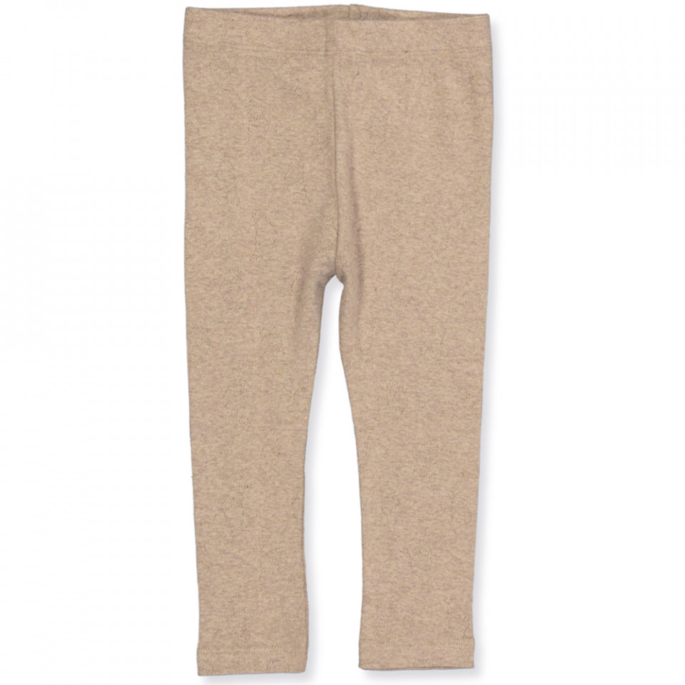 Organic Croissant leggings - pointelle