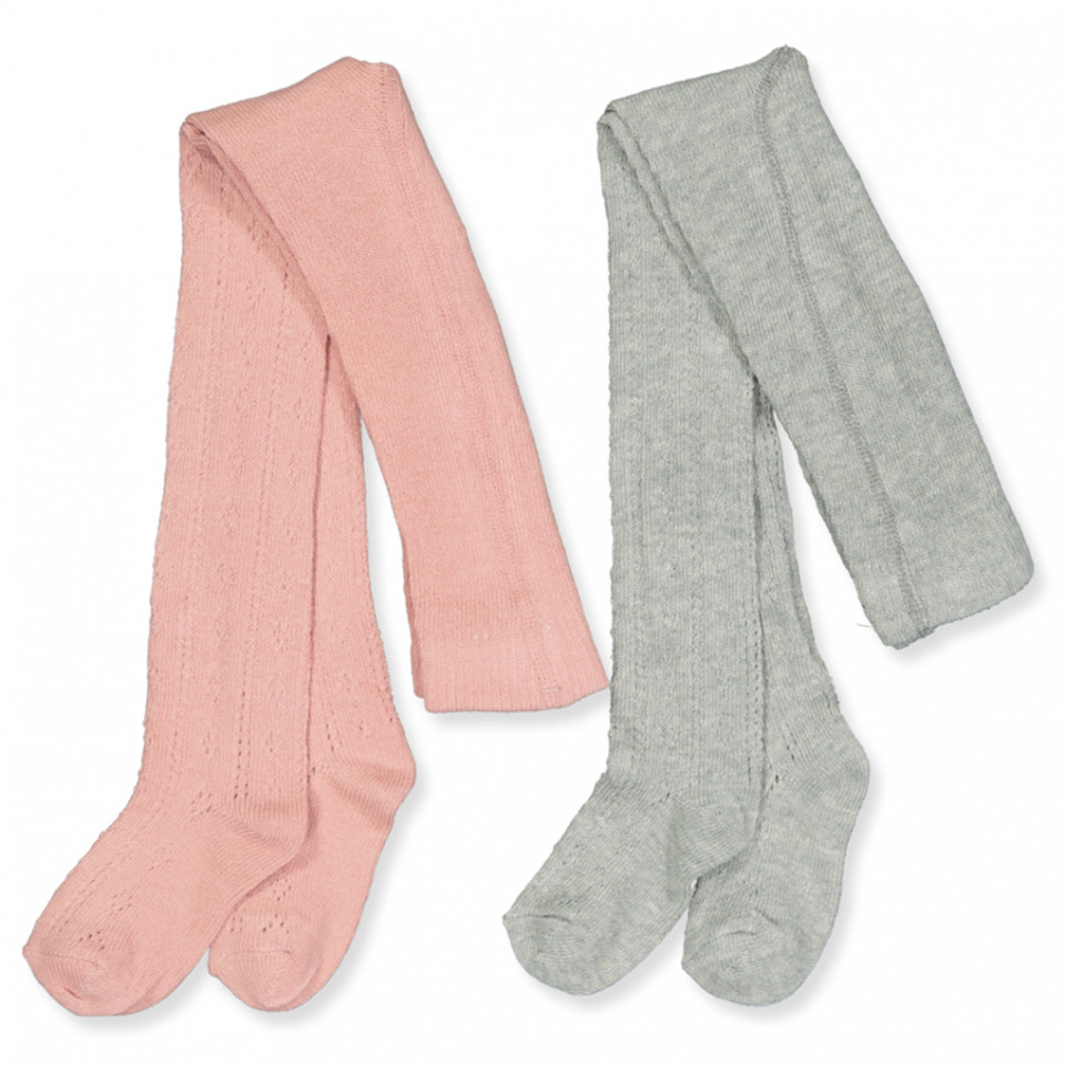 2 pak pointelle strømpebukser