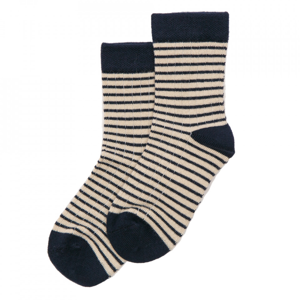 Stribede bambus strømper