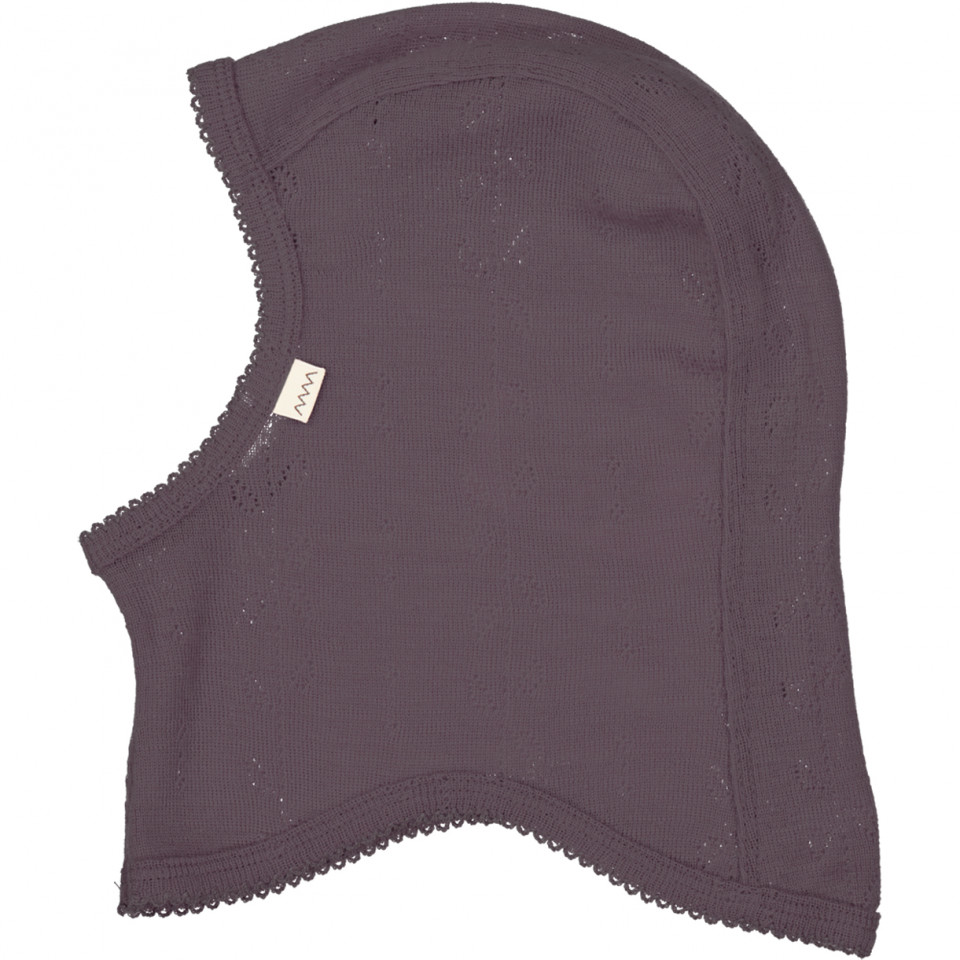 Plum merino uld elefanthue