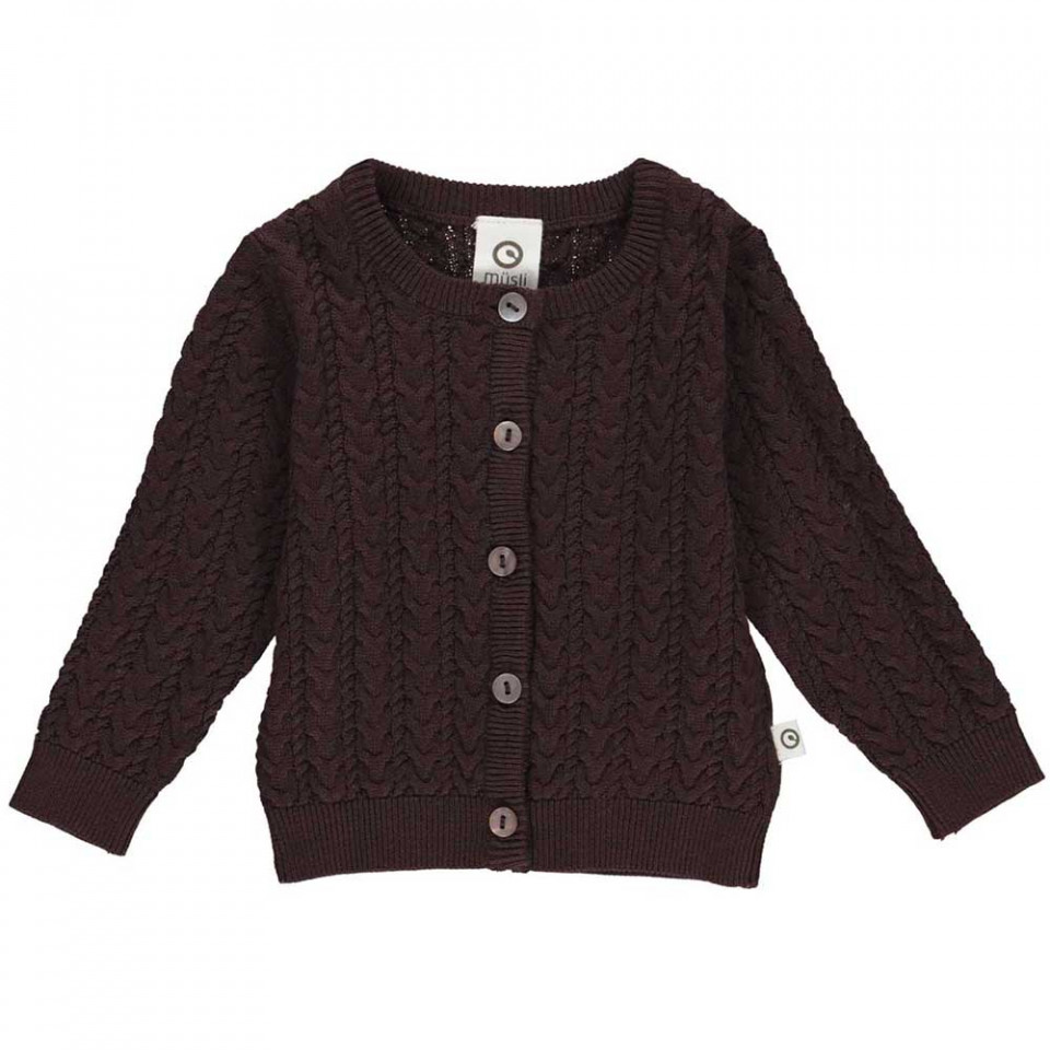 Coffee strik cardigan