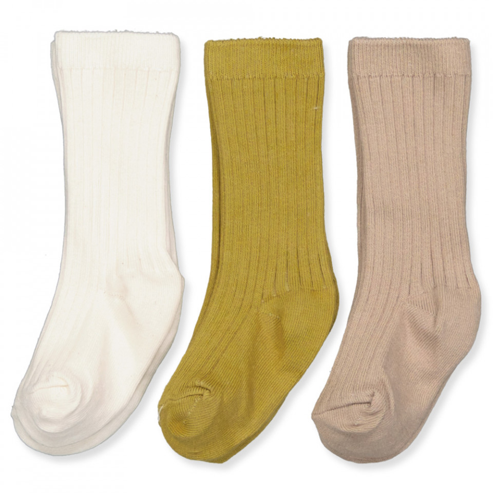 3 pak Elove rib knæstrømper