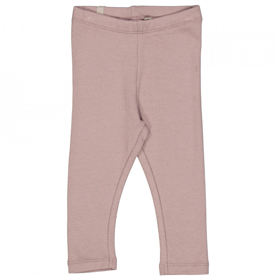 Powder brown rib leggings