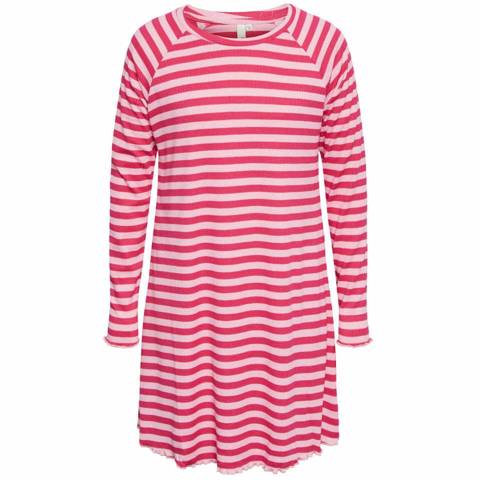 Dora stribet rib kjole
