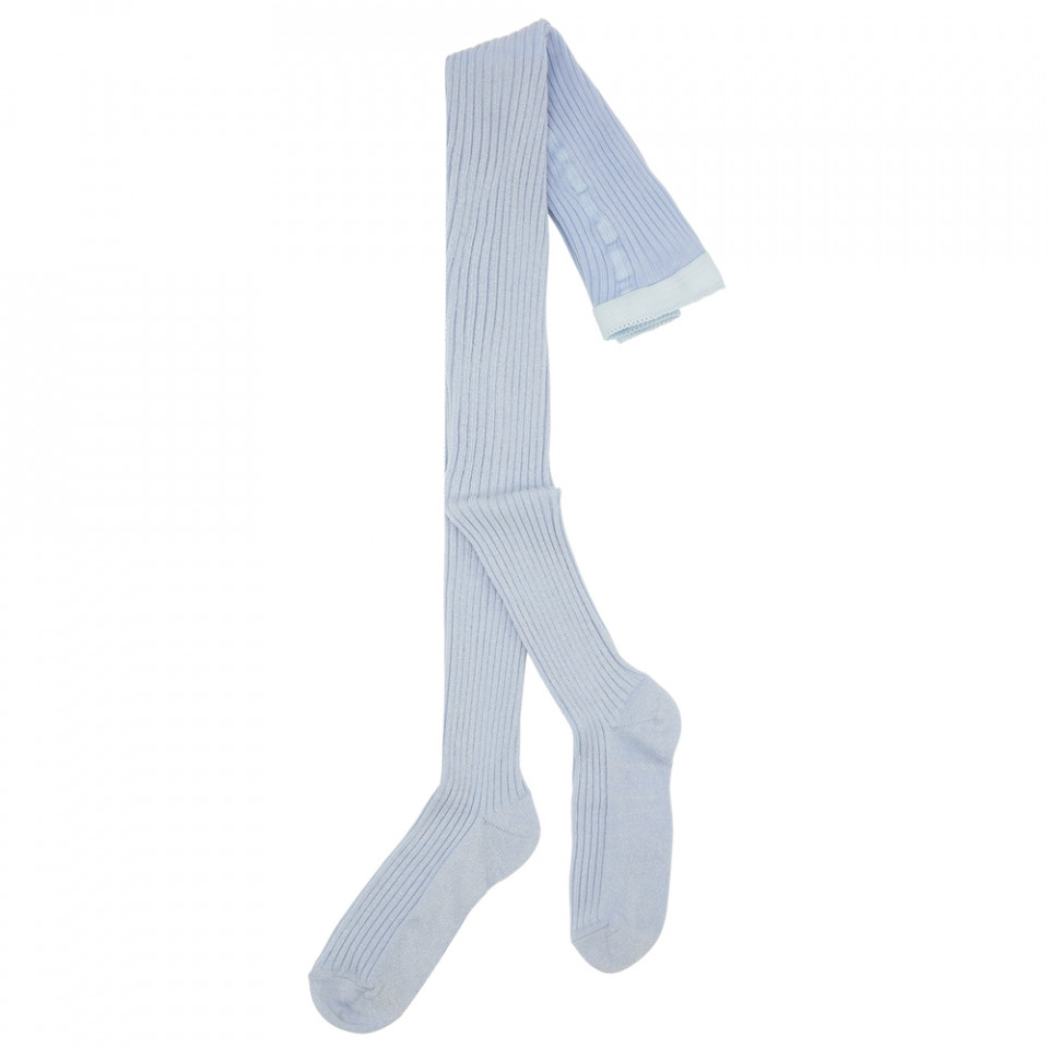 Glitter rib strømpebukser