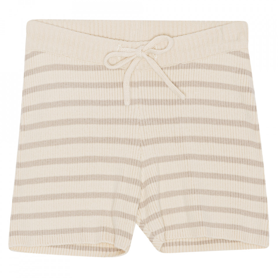 Flye stribet rib shorts