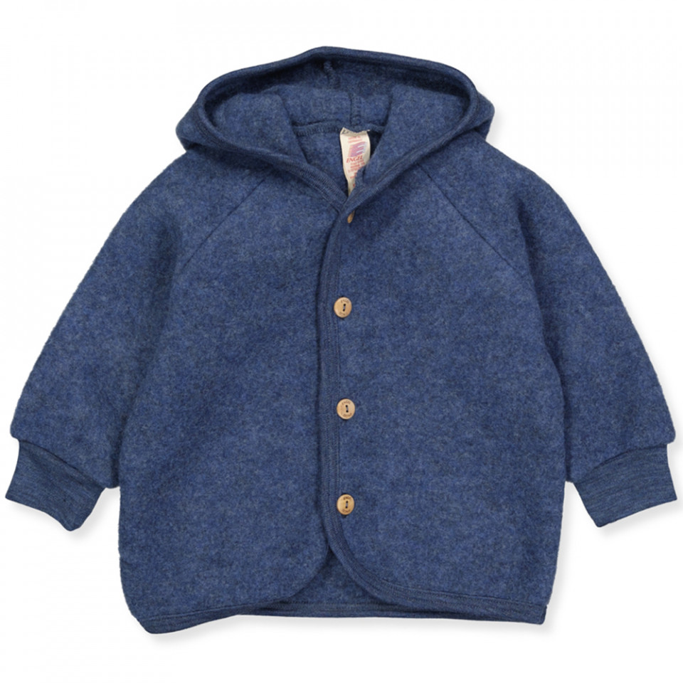 Organic uldfleece cardigan