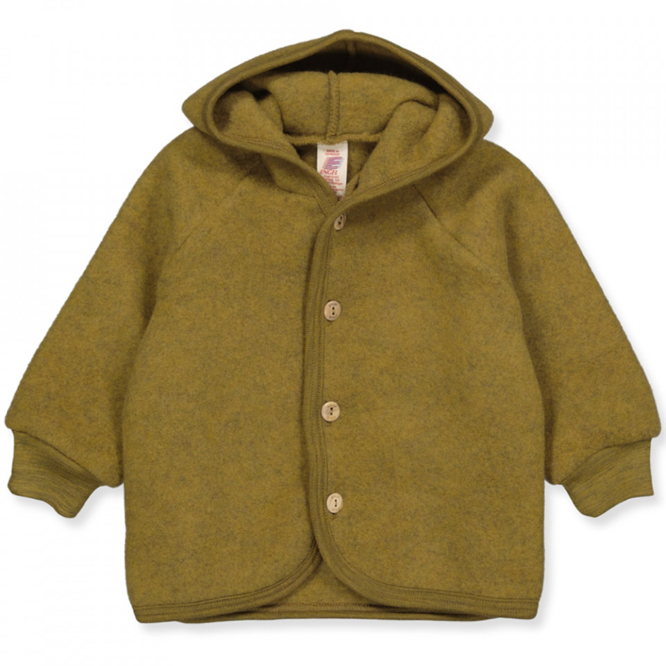 Organic uldfleece cardigan