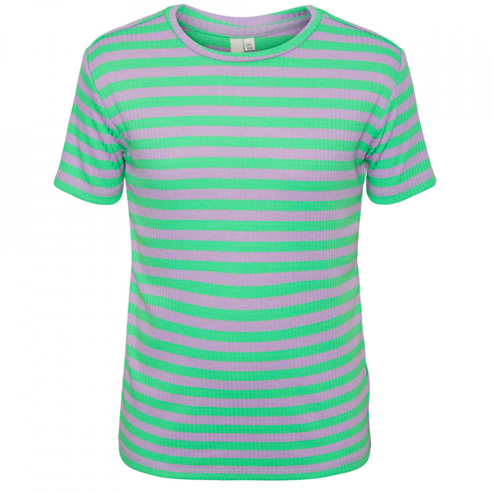 Dora stribet rib t-shirt
