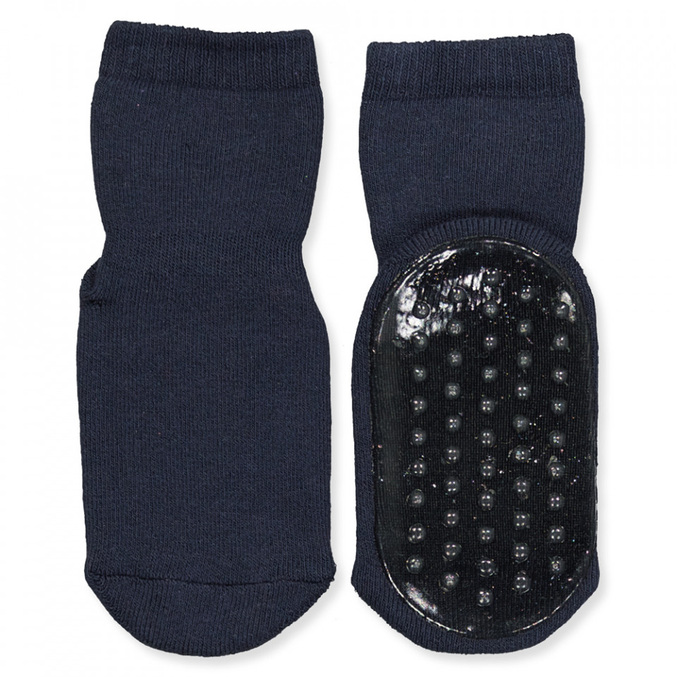 Navy non-slip strømper