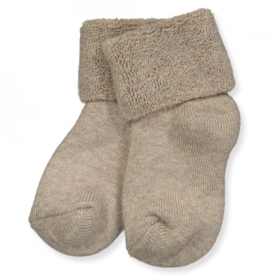 Light brown babystrømper