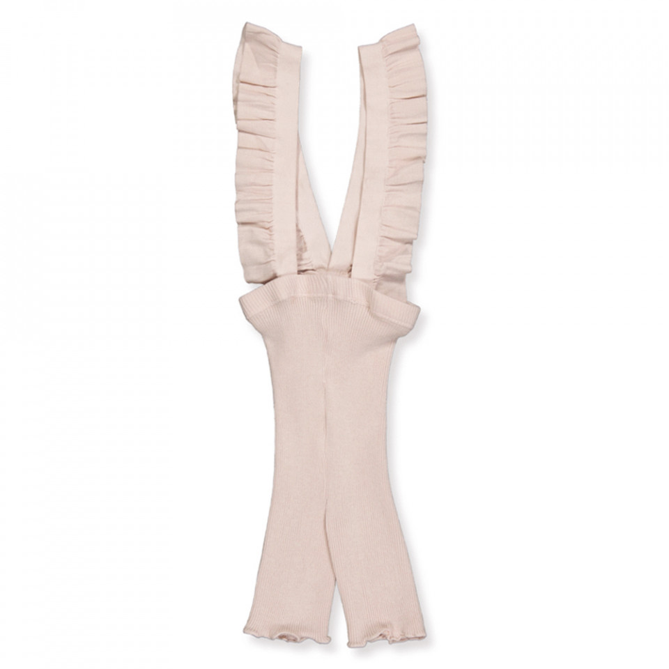 Flæse rib shorts med seler