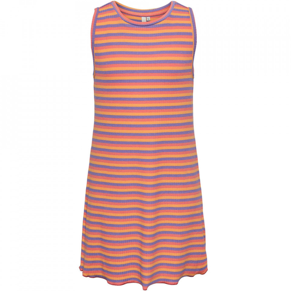 Dora stribet rib kjole