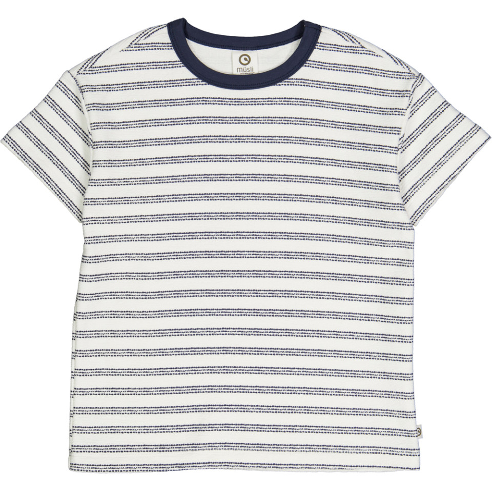 Organic stribet t-shirt 