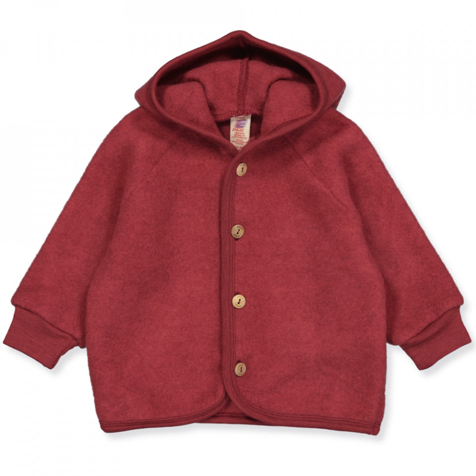 Organic uldfleece cardigan