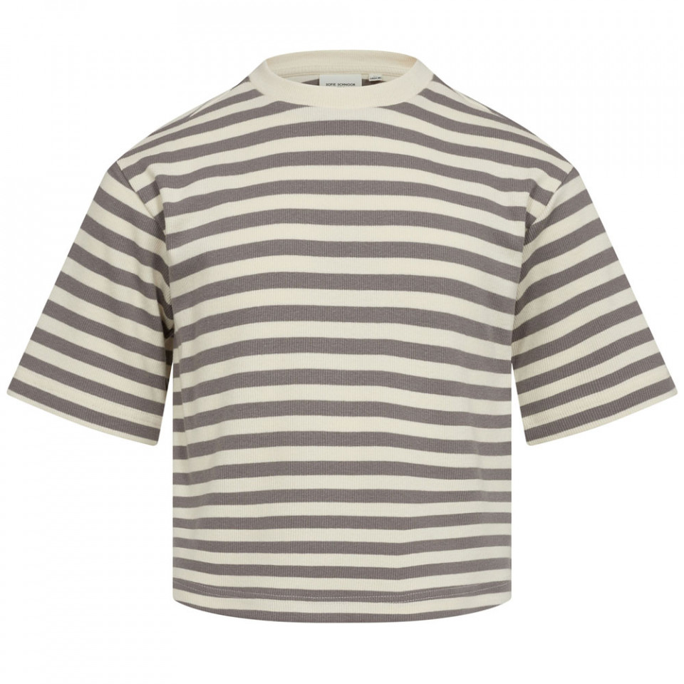 Organic stribet t-shirt